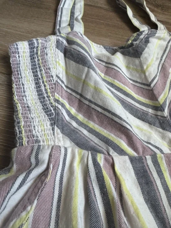 Volcom Striped Multicolor girls size 12 medium Romper Sleeveless Summer - Picture 3 of 7